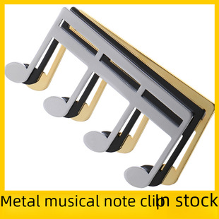 Wholesale Multicolor Guitar Note Score Clip Metal Musical Instrument Accessories Score Clip Music Piano Score Clip