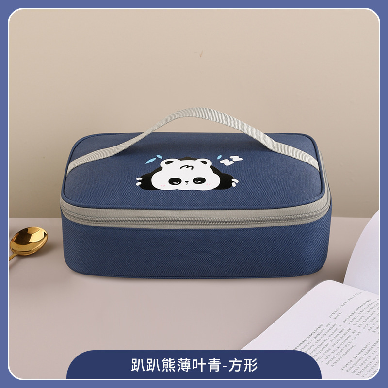 保温饭盒便当盒便当包上班族学生便携卡通手提铝箔加厚户外午餐包|undefined