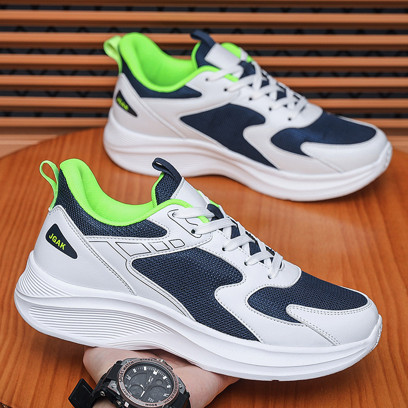 Cross-border large size men's shoes new mesh shoes lightweight wear-resistant trendy sports shoes extra-large size breathable soft bottom running shoes