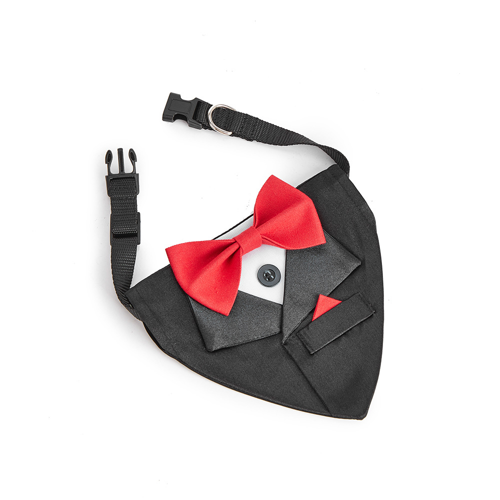TANPOPO transfronterizo nuevo traje de mascota toalla triangular fiesta de bodas mascota decoración bufandas perros perros collares
