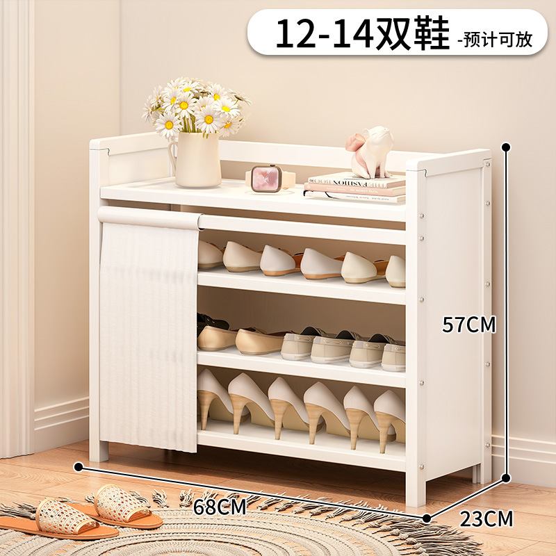 Estante de almacenamiento de almacenamiento para sala de estar doméstica sin instalación de porta de entrada del gabinete de zapatos multicapa estante de almacenamiento de suelo simple