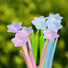 Cute silica gel gel pen for elementary school students flower-shaped, baby rocker