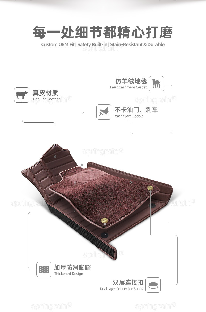 Leapmotor C10 C11 B10 B01 C16 Lafa5 A10 D19 C01 Genuine Leather Full Surround Car Floor Mats