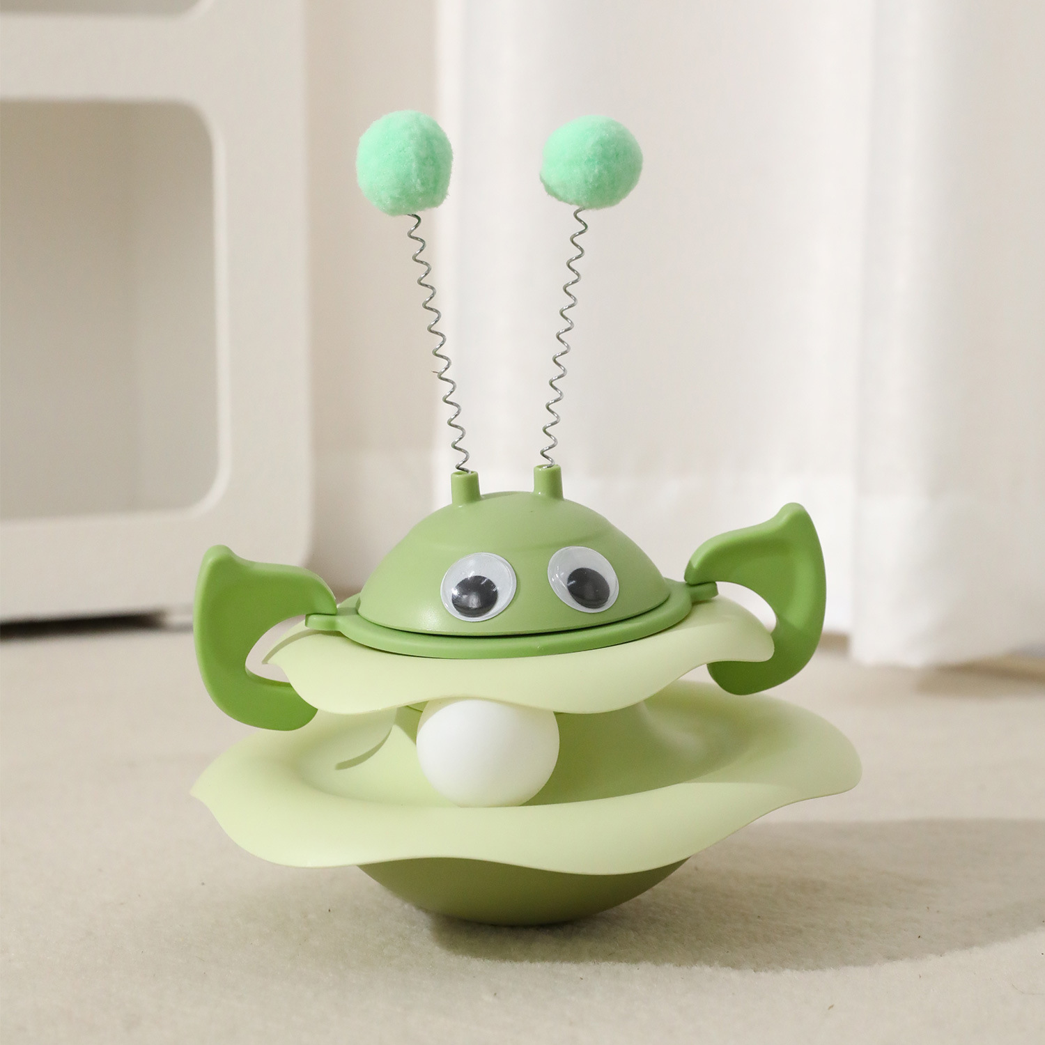 Bejita transfronteriza vaso plato de diversión giratorio gatito auto-hola para aliviar el aburrimiento plato giratorio para gatos