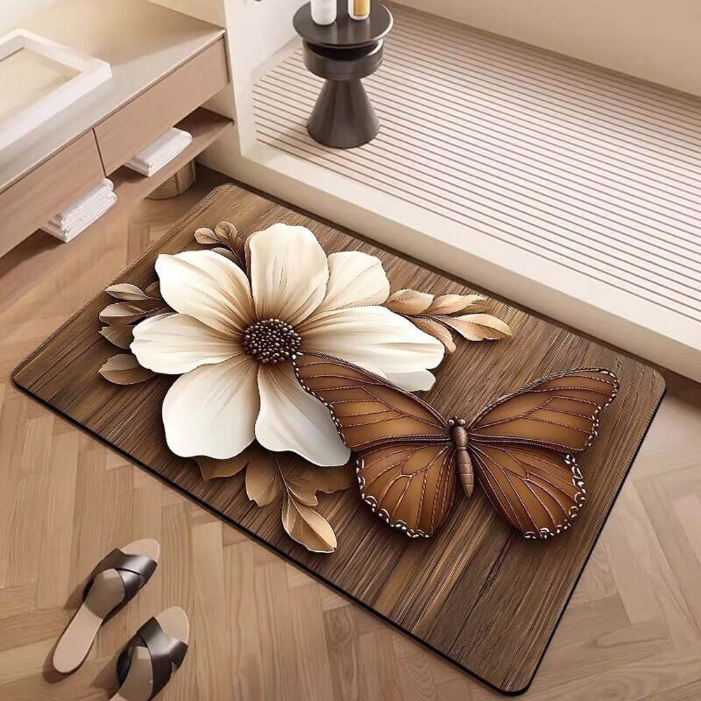 Alfombras de suelo de baño de generación de Temu transfronterizas almohadillas de absorción de agua y antideslizantes de baño de sentido superior almohadillas de barro de diatomeas image 24