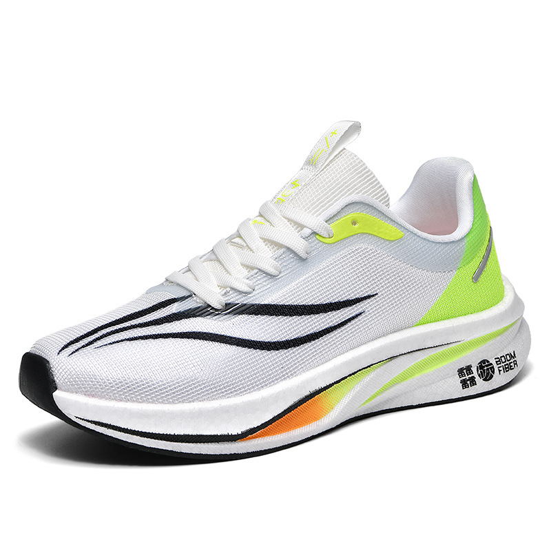 Zapatos deportivos transpirables de moda para hombres de verano, zapatos de plataforma con cordones de moda al aire libre para estudiantes, zapatos para correr casuales bajos