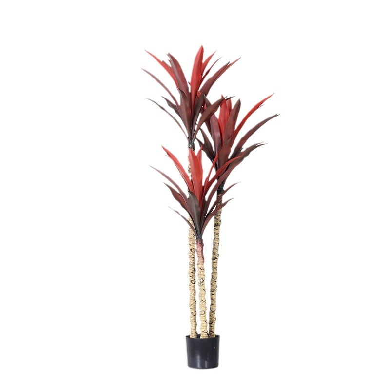 Simulación de plantas verdes, plantas en macetas, sisal, árboles falsos, plantas tropicales, ventanas, grandes interiores, salas de estar, decoraciones de piso a techo