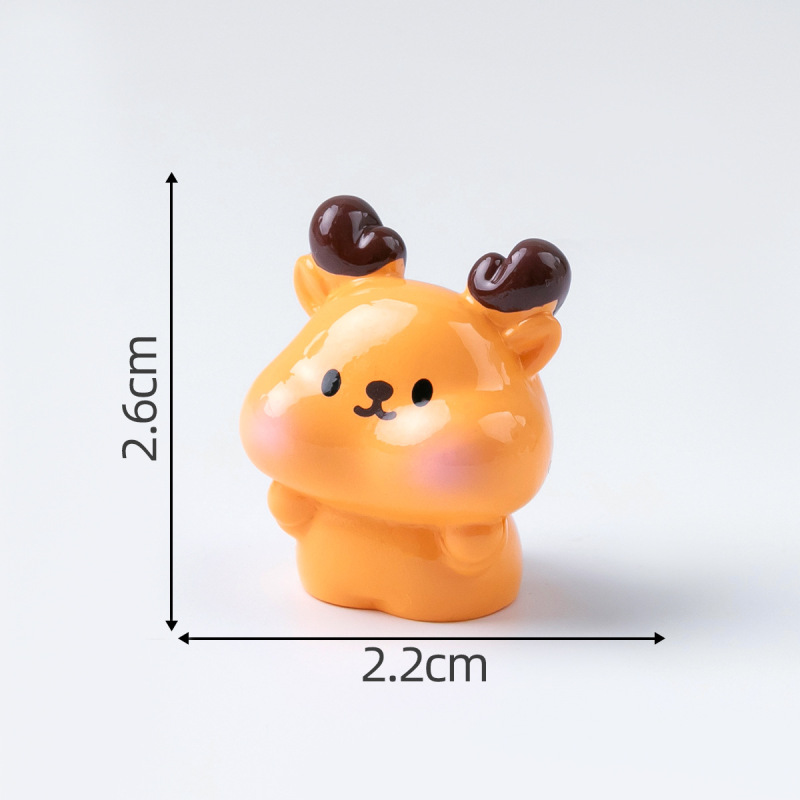 创意可爱萌系小象猪兔狗小动物萌粒 diy装饰品配件车载桌面小摆件|undefined