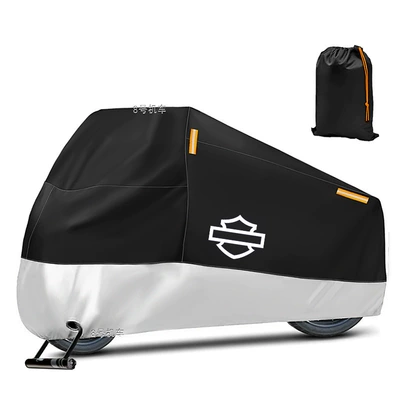Car clothing S Motorcycle Cover - s-silver-white-logo