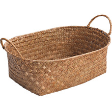 水果篮篮子圣之圣海草草编果盘收纳篮藤编鸡蛋桌面蔬菜竹编零食筐