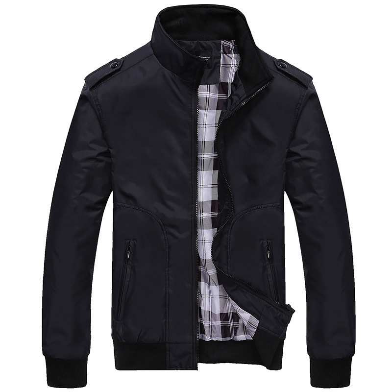 Spring and Autumn New Casual Stand Collar Jackets for Male and Female Students Couples Trendy Slim Jackets Fashionable Windproof Tops