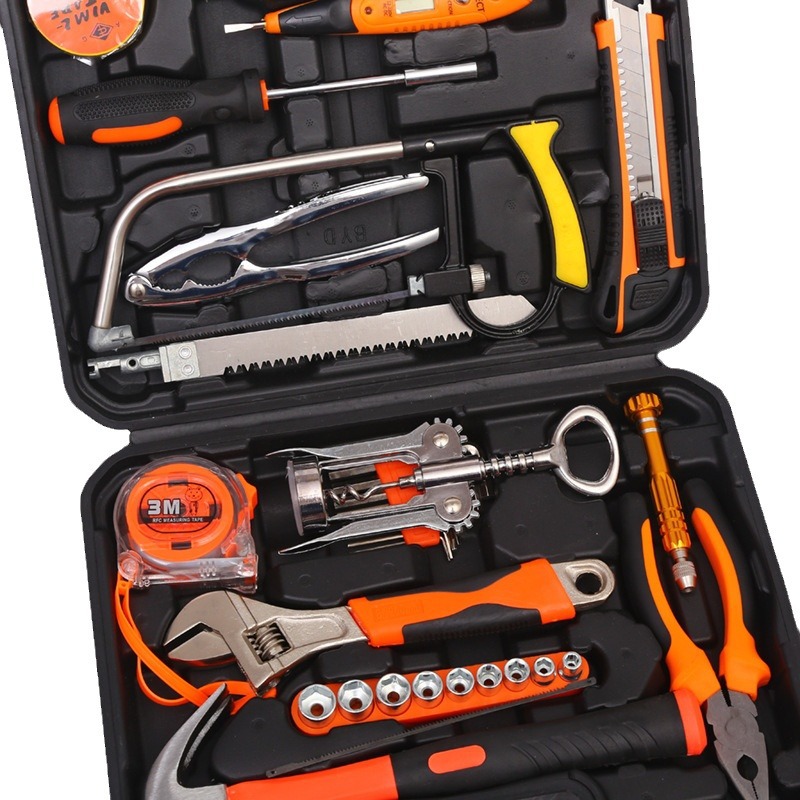 Hardware herramientas traje combinación conjunto hogar manual carpintería herramientas eléctricas regalo reparación al por mayor