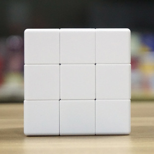 57mm third-order right angle seamless Rubik's cube white embryo HD UV creative gift logo spring screw advertising Rubik's cube