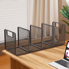 鉄製ブックスタンドデスクトップ本棚本収納収納層状パーティションクリップブック固定アーティファクトブックオーガナイザー