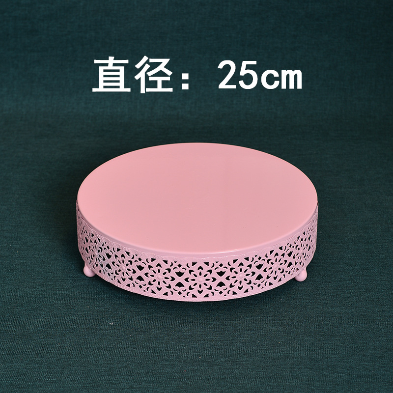 Estilo europeo creativo de oro hueco soporte de la torta accesorios de la boda decoración de la Mesa de postre tienda de postres mesa de postre plato de fruta image 11