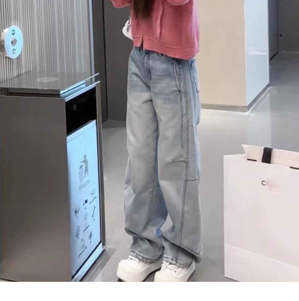 Damen Jeans Mit Hohem Bund Und Fleecefutter Für Den Winter_voghion.com