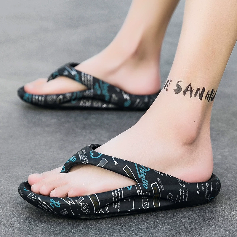 Летние тапочки, нескользящие шлепанцы, пляжная обувь для любимого, для импорта, плюс размер