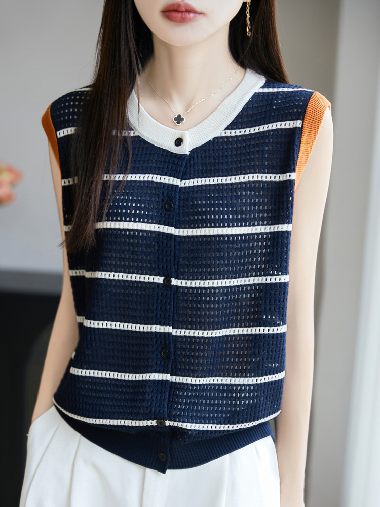 Knitted summer cardigan