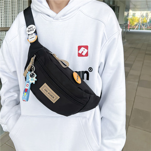 Ins Trendy Brand Men's Chest Bag Outdoor Casual Japanese Style Crossbody Bag Korean Style Fashionable Distinctive Couple's Small Shoulder Bag