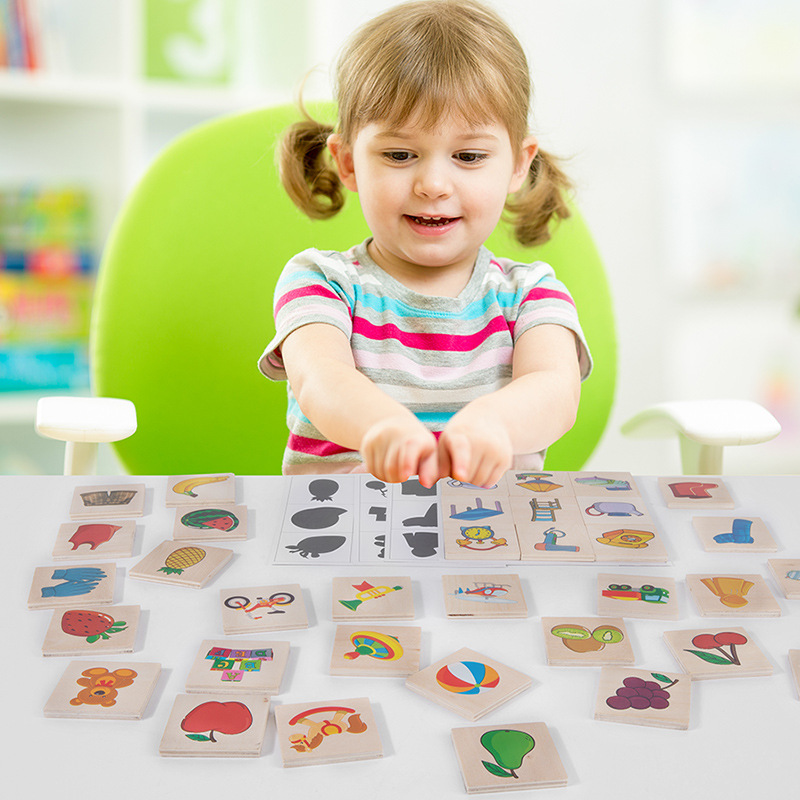 Juguetes de puzzle de madera de sombras para niños juegos de caja de puzzle para niños pequeños image 2