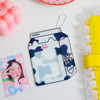 Cartoon cute feeding bottle, card holder, travel card case for elementary school students, Korean style