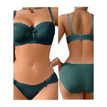 K 45063 Floral Lace Underwire Bra Panty Set �廨��������