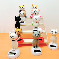 Creative New Product Swing Apple Flower Cat Figurine Car Ornament Cartoon Gift for Children