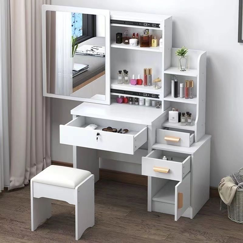 Tocador Mesa 918 dormitorio pequeño apartamento de almacenamiento mesa de maquillaje con luces Comercio exterior transfronterizo