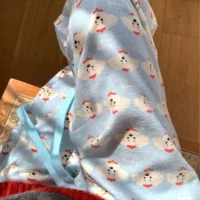 Новый! Все хлопковые шлифовальные синие щенки милые девчушки, свободная повседневная ленивая домашняя штаны, мягкая и удобная