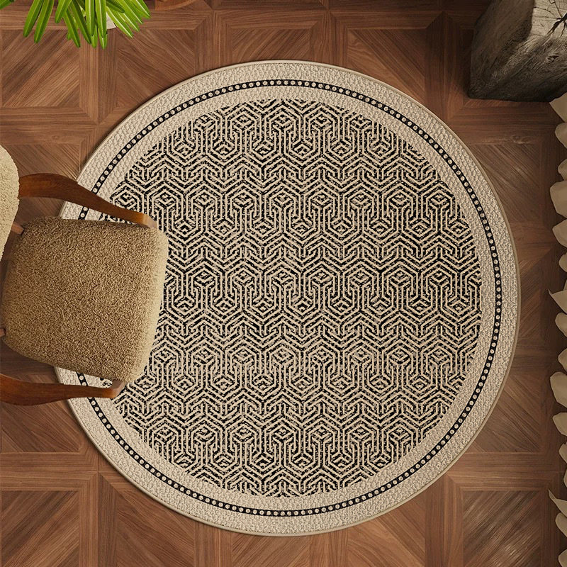 Alta sensación de alfombra redonda TPR belga camisola alfombra dormitorio estudio sala de estar sofá mesa de té mantas