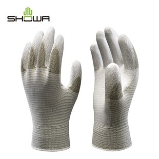 SHOWA wear-resistant PU anti-static gloves A0170 copper sulfide composite fiber anti-static coated hand