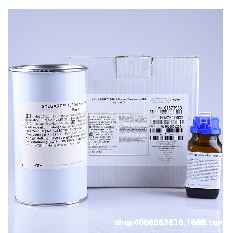 道康宁DC186光学胶 PDMS模块胶灌封胶硅橡胶胶水1.1KG组
