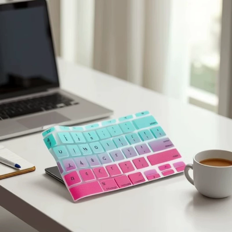 Apple Mac совместимая ультратонкая клавиатурная пленка для ноутбука, комплект 4 шт, градиент