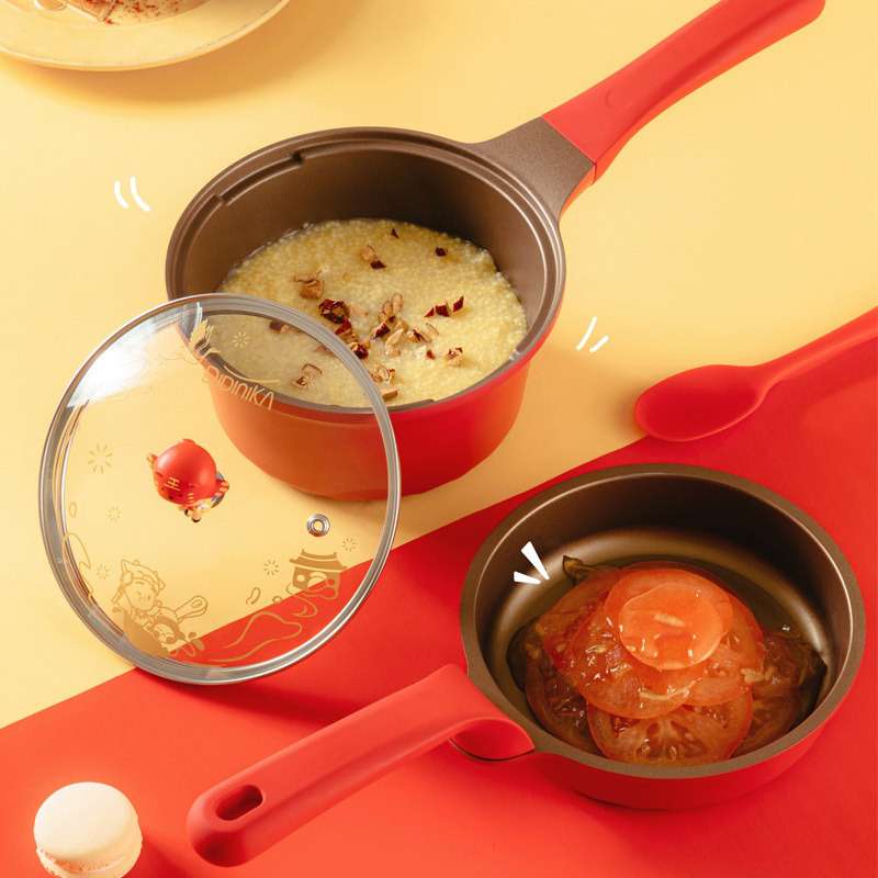 韩国迪迪尼卡didinika宝宝辅食锅不粘锅煎锅奶锅小和尚联名款