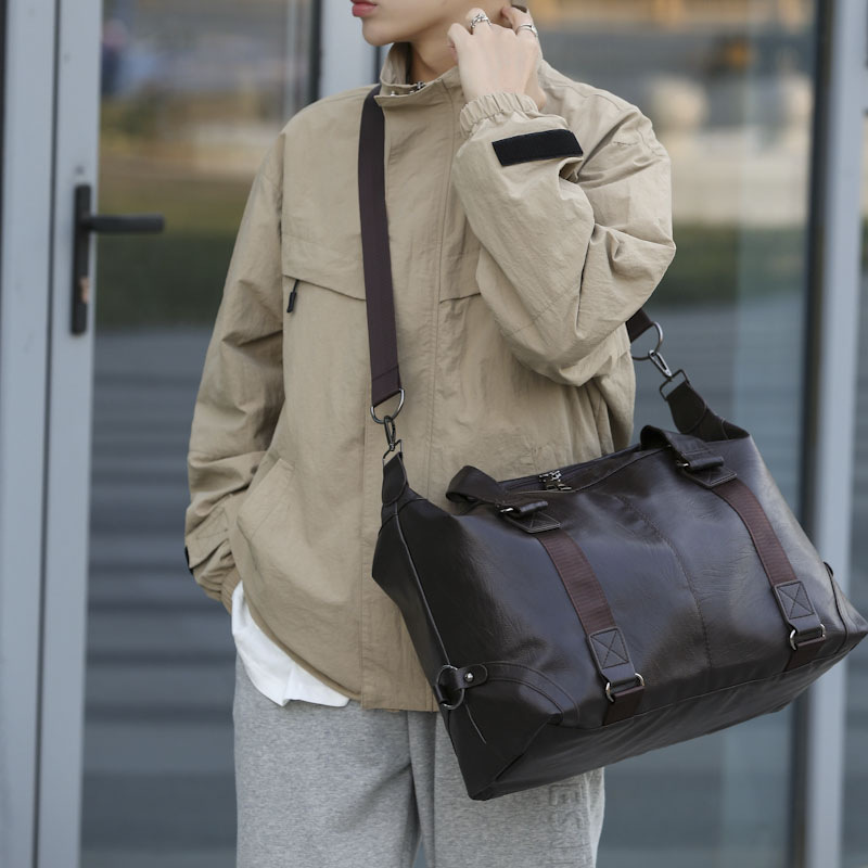 Nuevo estilo coreano bolso de los hombres de gran capacidad bolsa de viaje bolsa de equipaje viaje de negocios hombro bolsa de mensajero bolsa de viaje