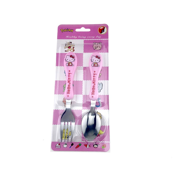 Folding card airplane hole gourd pointed spoon fork K