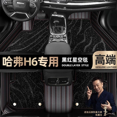 Ayaqaltılar (Kovriklər): Models, Double-Layer Starry Sky Carpet - take-a-photo-of-the-car-model-year-and-leave-a-message-black-and-red-leather-black-starry-sky-blanket-double-layer-model
