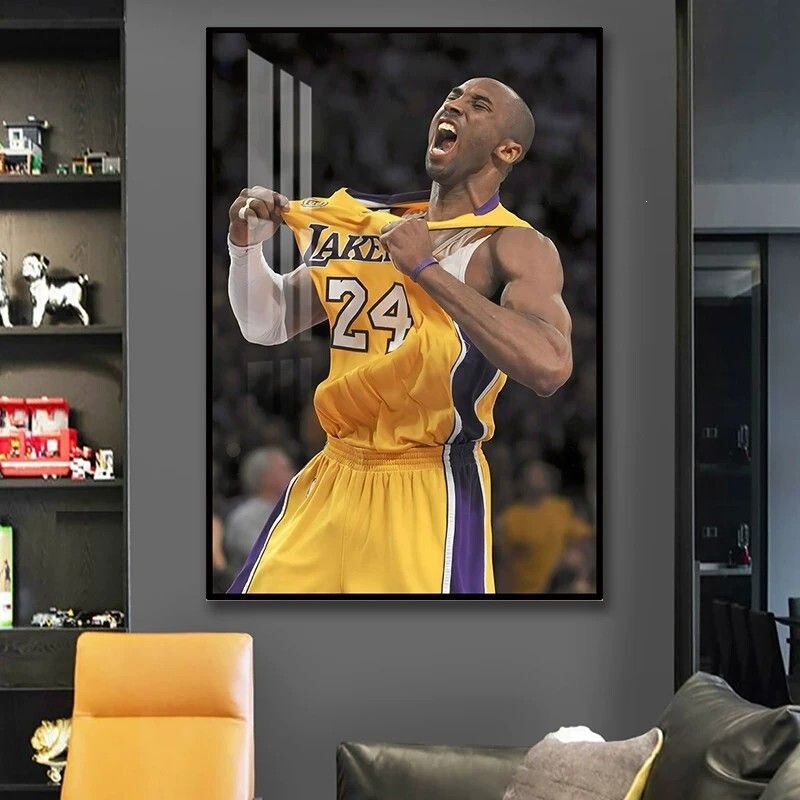 Nba Basketball Star Wall Art for Living Room, Kobe Poster, Entrance Hall, Bedroom Decorative Painting, Sports Lottery Gym Wall Art Nba Basketball Star Wall Art for Living Room, Kobe Poster, Entrance Hall, Bedroom Decorative Painting, Sports Lottery Gym Wall Art