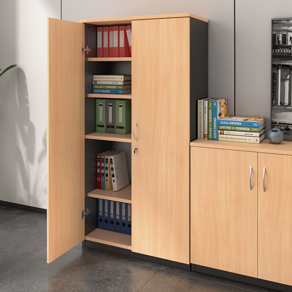 Gabinete de archivos de oficina con cerradura moderno y simple gabinete de madera archivos de almacenamiento tipo piso gabinete de almacenamiento gabinete de oficina gabinete