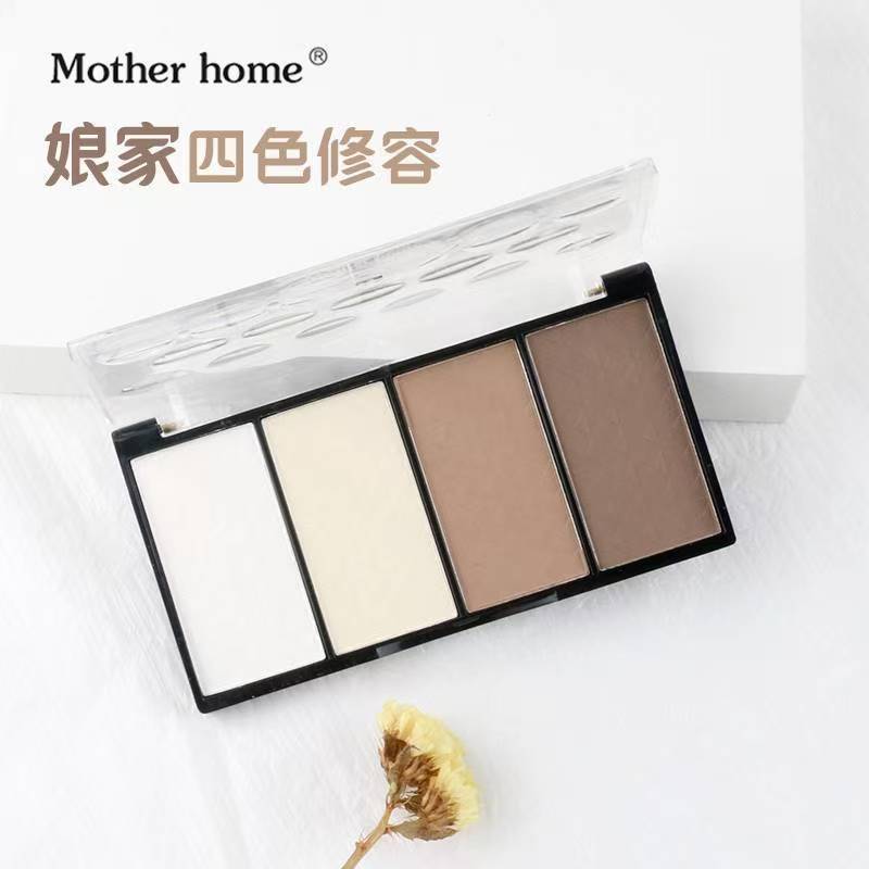 MotherHome娘家四色修容盘高光粉暗影T区提亮V型修饰立体修容粉饼|undefined