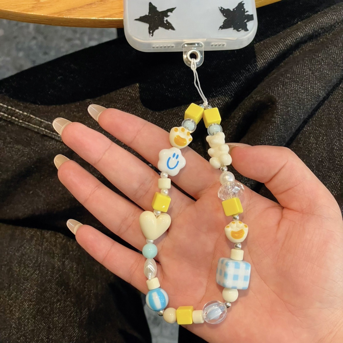 GX20 체크무늬 스마일리 베어