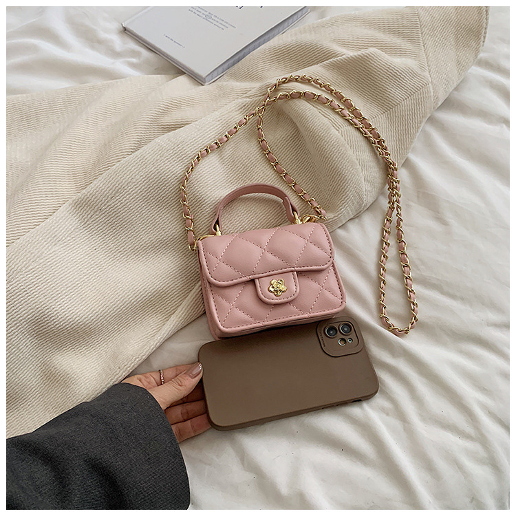 Sacs pour femmes, exquis, petit, parfumé, de grande valeur, pour enfants, à bandoulière, à la mode, motif diamant, mini sac à main, petit sac carré_voghion.com