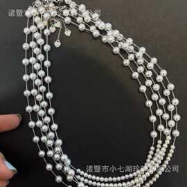 3-5mm通体纯银满天星微笑脸流畅微笑弧可抽拉碎钻爱心纯银尾链