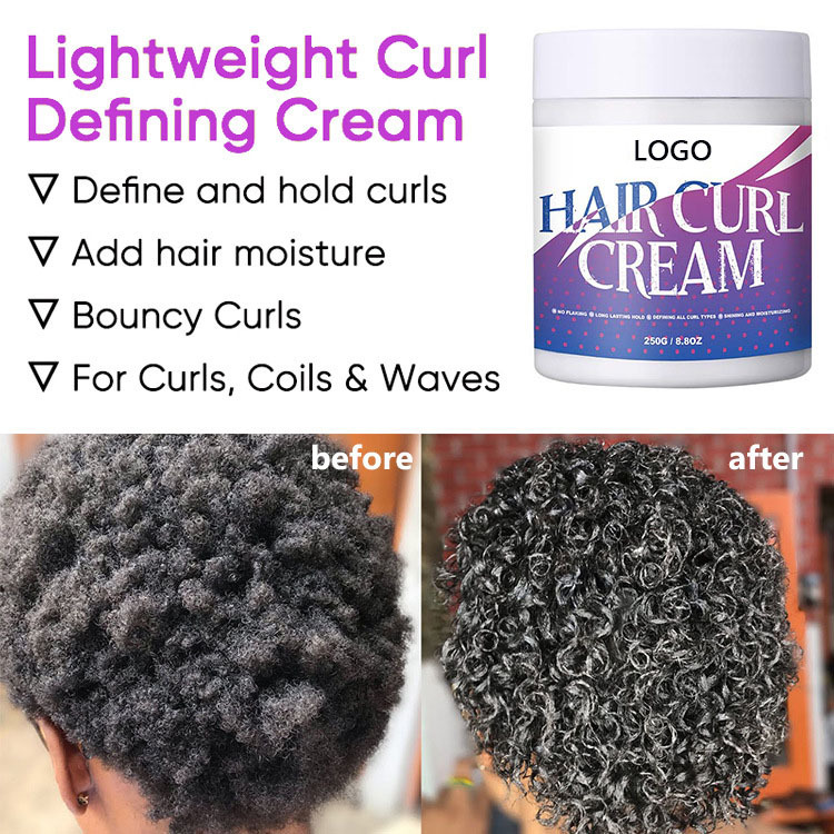Transfronterizos para la crema de cabello de rizos OEM procesamiento duradero molde de fábrica de molde flujo OEM etiqueta personalizada
