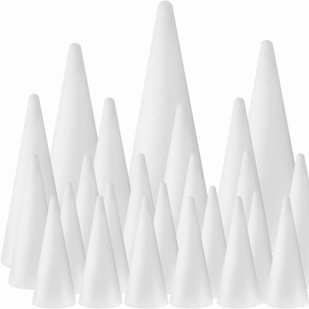 Конус пены модель снежинки конический детский сад ручной работы материал елки формы башни Макарон