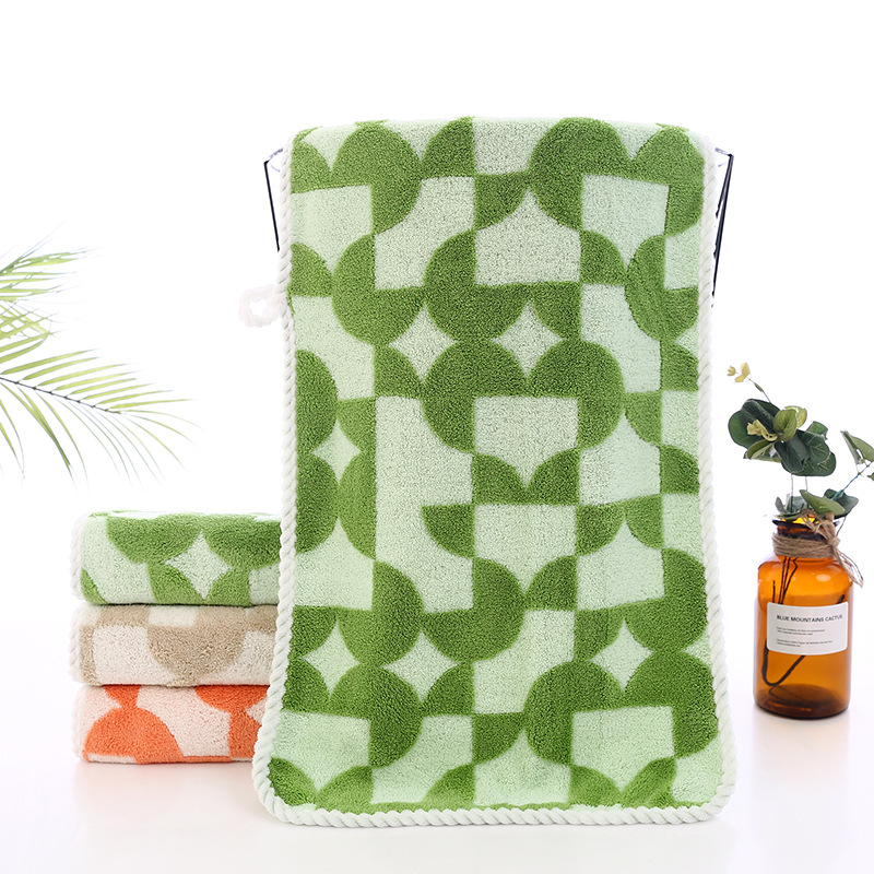 Cotton coral soft bath towel for home use
