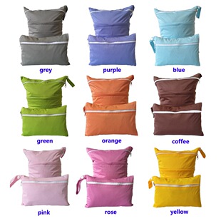 Solid color two-piece diaper bag washable storage bag cotton storage bag suitable for overseas e-commerce wholesale