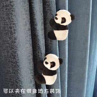 Mini Panda Clip Stuffed Toy Creative Doll Doll Room Office Student Decoration Wen Zhao