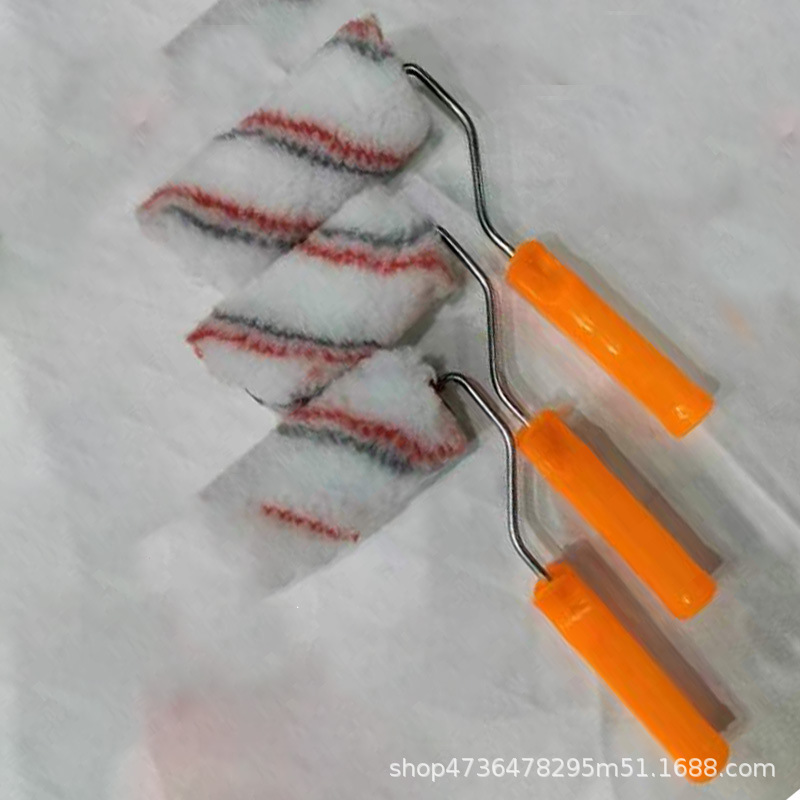 4 pulgadas 5 pulgadas 6 pulgadas 8 pulgadas 10 pulgadas cepillo de rodillos de banda roja gris cepillo de rodillos de tela de poliéster cepillo de rodillos de pintura de pared cepillo de rodillos de piso