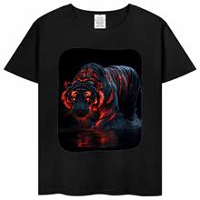�����ϻ�Tiger��ɫ��ͯ���� ��Ů��T�� DIY��������A�I����